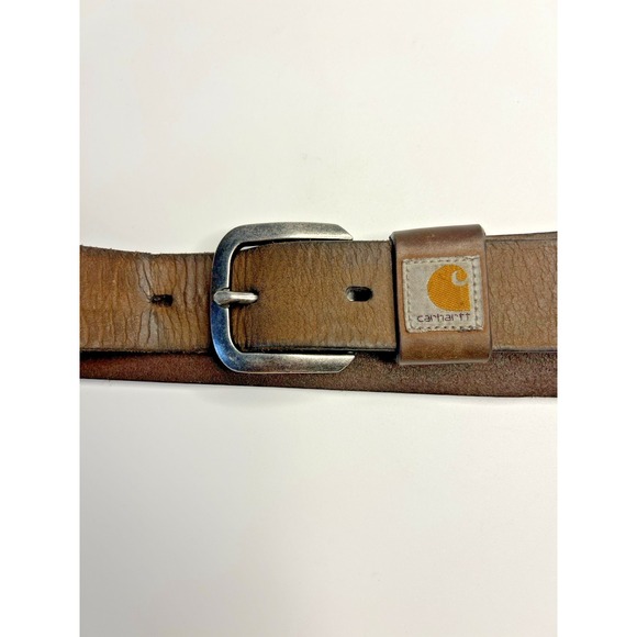 Carhartt Men M Leather Brown Work Belt Utility Outdoor - Picture 10 of 10